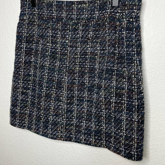 BLDWN skirt mini tweed zip front sz  medium - Picture 4 of 7